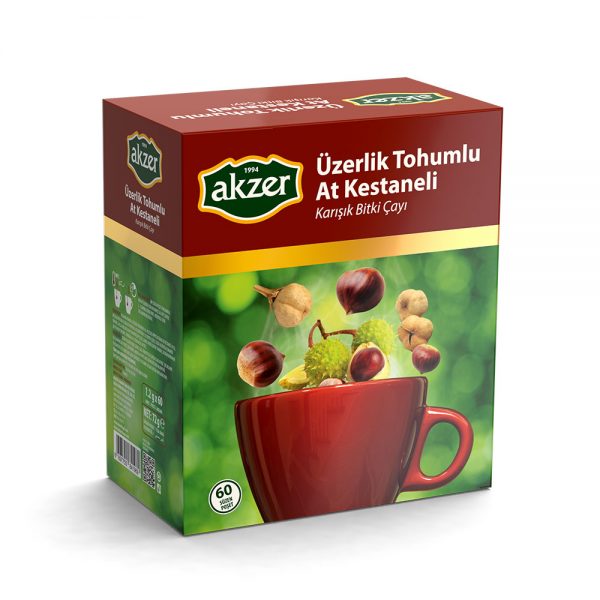 AKZER ÜZERLİK TOHUMLU AT KESTANELİ KARIŞIK BİTKİSEL ÇAY