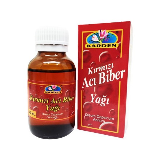 Karden Kırmızı Acı Biber Yağı 50 ml