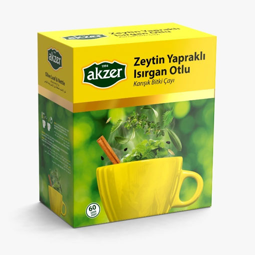 AKZER ZEYTİN YAPRAKLI ISIRGAN OTLU KARIŞIK BİTKİSEL ÇAY