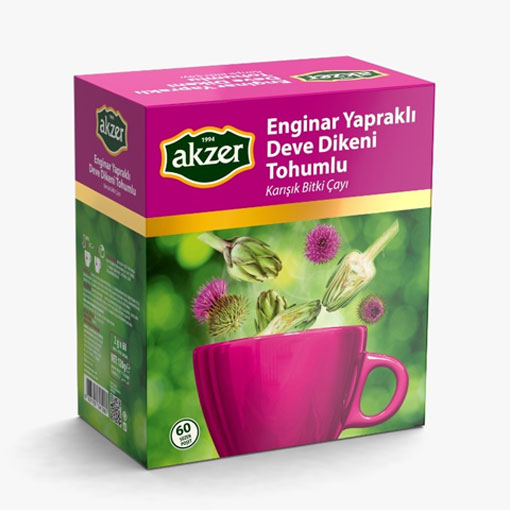 AKZER ENGİNAR YAPRAKLI DEVE DİKENİ TOHUMLU KARIŞIK BİTKİSEL ÇAY