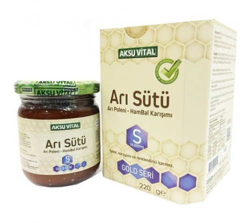 AKSUVİTAL ARI SÜTÜ - ARI POLENİ - HAM BAL KARIŞIMI SÜPER DOZ