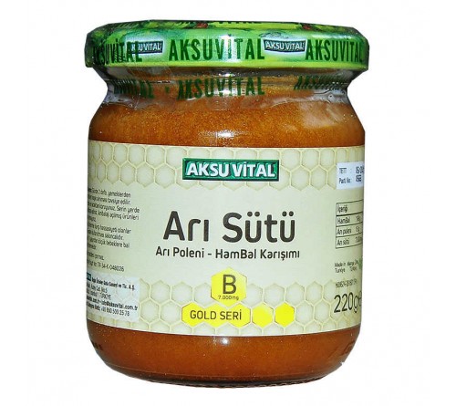AKSUVİTAL ARI SÜTÜ - ARI POLENİ - HAM BAL KARIŞIMI BEBE DOZ