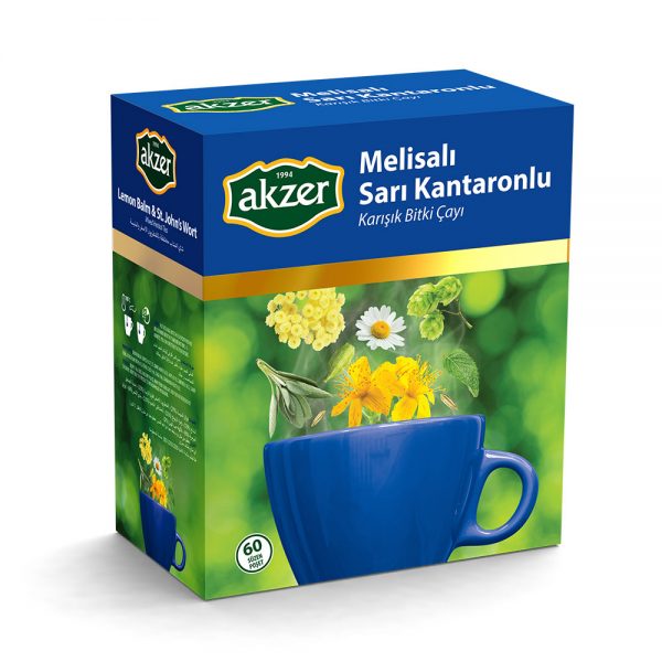 AKZER MELİSALI SARI KANTARON'LU KARIŞIK BİTKİSEL ÇAY