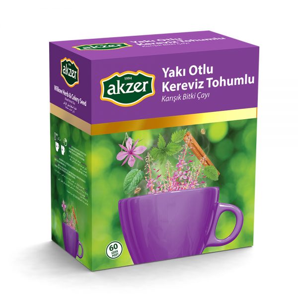 AKZER YAKI OTLU KEREVİZ TOHUMLU KARIŞIK BİTKİSEL ÇAY